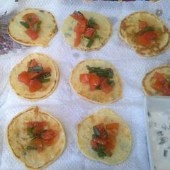 A picture of Savoury mini pancakes #team contest #team sugar&spice #appetizer #indian.