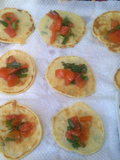 A picture of Savoury mini pancakes #team contest #team sugar&spice #appetizer #indian.