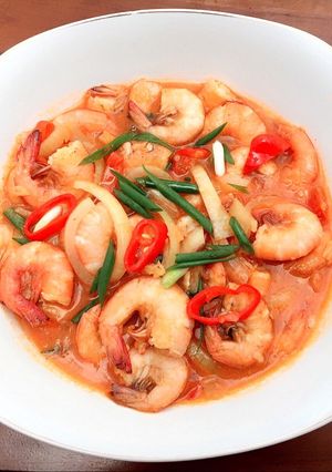 Foto resep Udang Saos Asam Manis