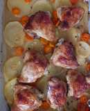 Pollo al horno con limón