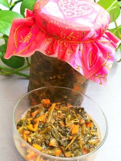عکسی از دستور ترشی خرفه