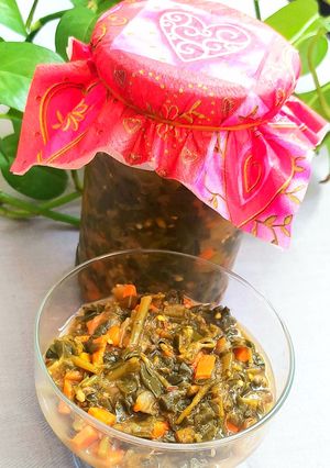 عکسی از دستور ترشی خرفه
