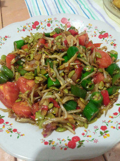 Foto resep Oseng teri pete cina cabe ijo