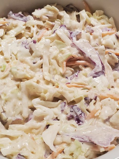 A picture of Garlic Coleslaw.