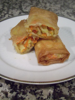 Una foto de Rollitos de primavera