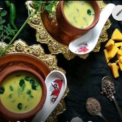 Pumpkin Moringa leaves soup A picture of Pumpkin Moringa leaves soup.