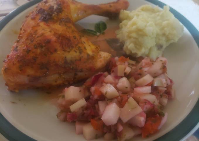 Pollo al horno, fácil Receta de Jesenia Vargas- Cookpad