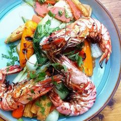 A picture of Prawn satay.