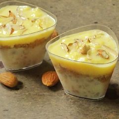 Tapioca layered pudding A picture of Tapioca layered pudding.