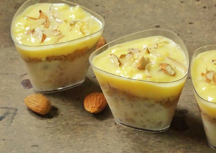 Tapioca layered pudding