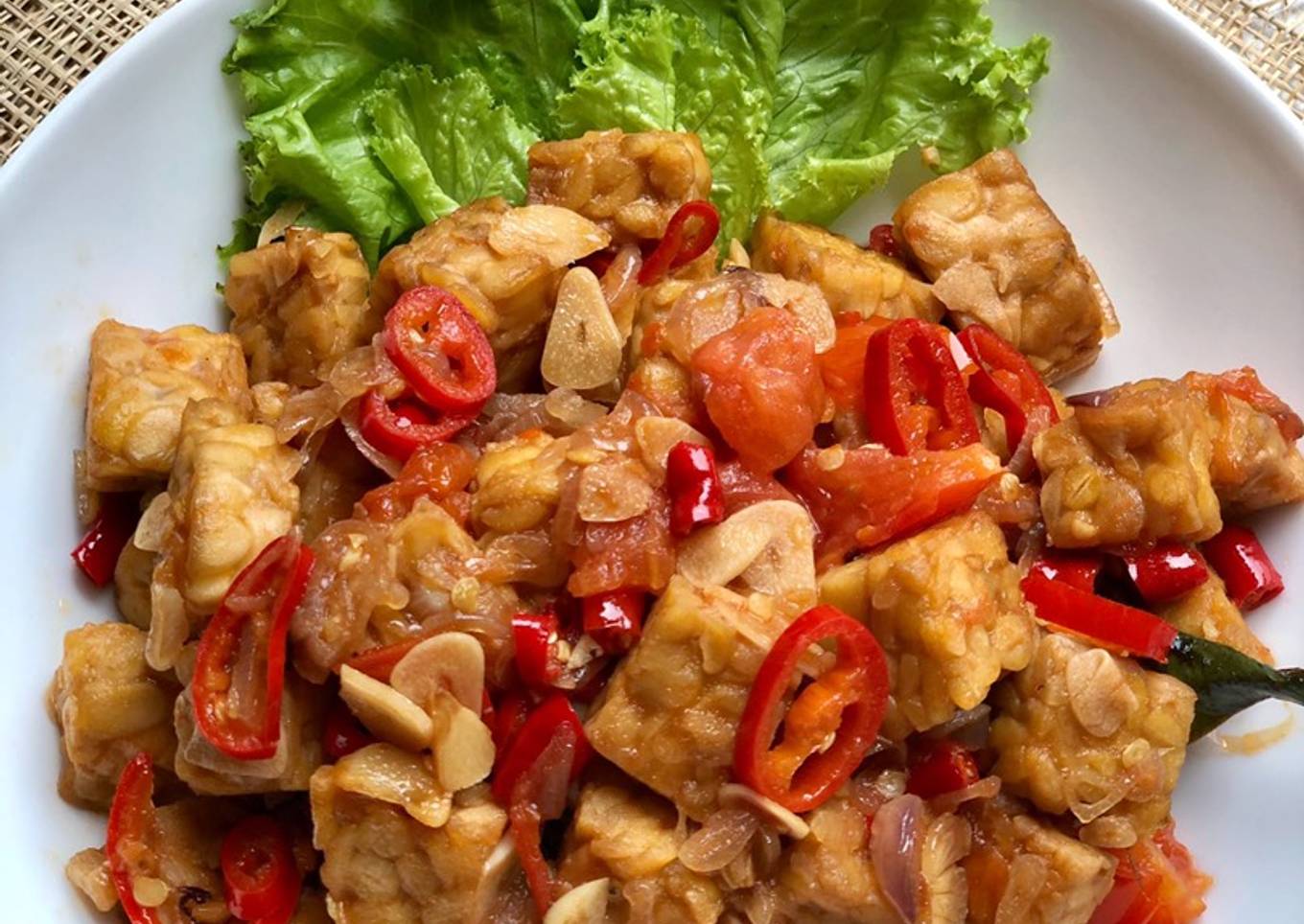 Oseng Tempe Cabai Merah