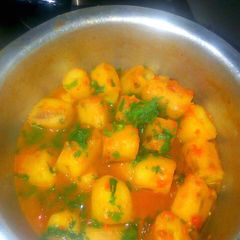 Matoke stew A picture of Matoke stew.