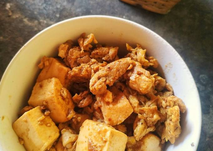 Resep Tahu telur baceman bawang, Enak Banget