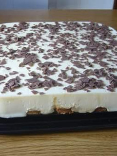 Una foto de Tarta de queso y chocolate blanco