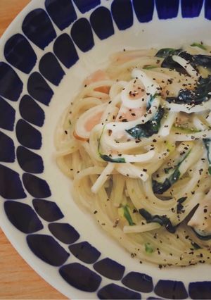 A picture of Spinach Cream Pasta.