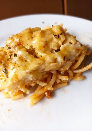 Foto resep No-bake Spaghetti with Bechamel Sauce