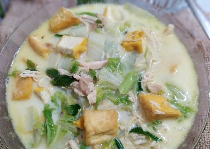 Resep Sawi Putih Tahu Ayam Kuah Santan Oleh Tini Rostiawati Cookpad