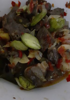 Foto resep Sambel goreng ati sapi pete