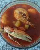 Caldo de jaibas y camarones