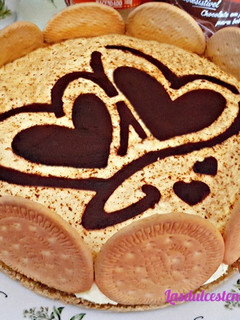 Una foto de Tarta de natillas y galletas