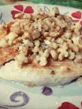 Pollo frito con capa de Nueces picadas
