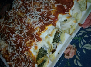 Una foto de Canelones de verdura