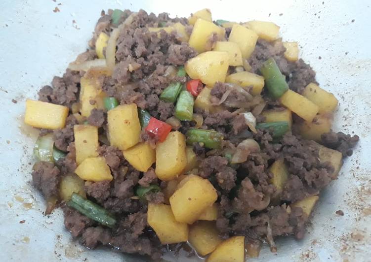 Daging Giling, Kentang, Buncis Teriyaki🎐