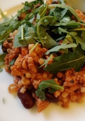 Babos-tarhonyás ragu recept fotója