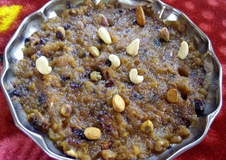 How to Make Yum-yum Apple Honey Rose Halwa