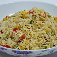 A picture of Capsicum Fried Rice.