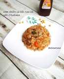 Cơm chiên cá hồi rau củ