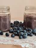 Smoothie de arándanos y cacao a la pimienta y canela