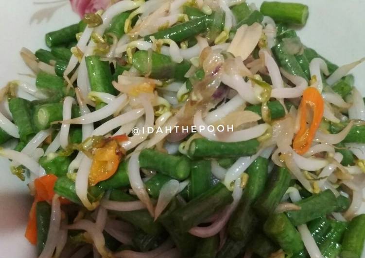 Tumis toge kacang panjang