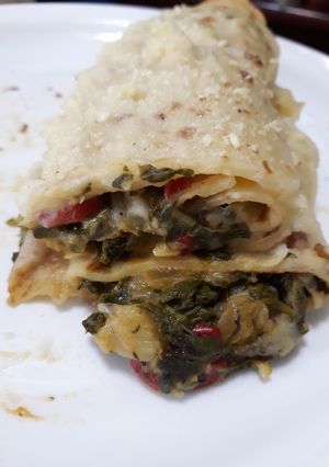 Una foto de Canelones de verduras
