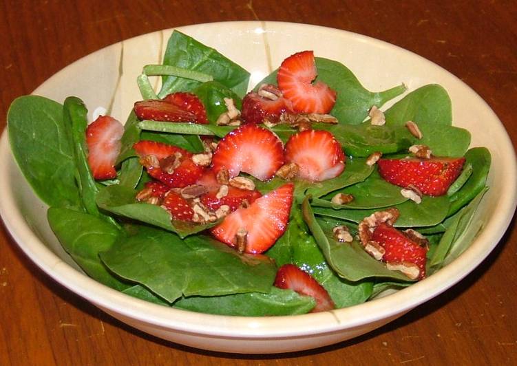 Simple Way to Cook Ultimate Strawberry Spinach Salad
