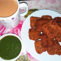 A picture of Chicken nuggets.