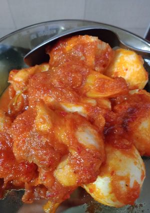 Foto resep Ayam telur bumbu bali