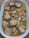 Solomillo en Salsa de pimiento verde