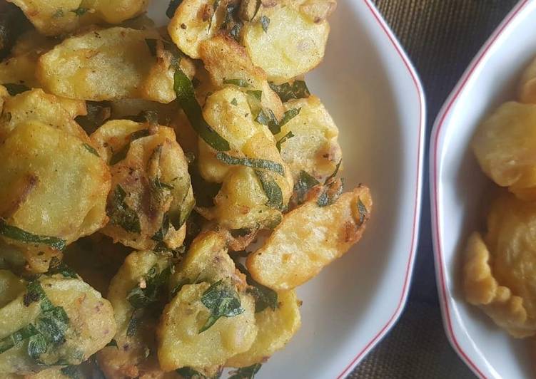 Easiest Way to Prepare Ultimate Bhajia # deep fried snack #