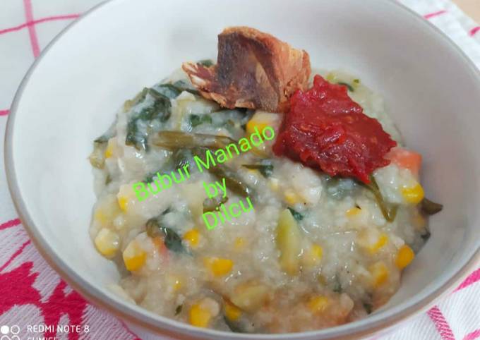 Resep Bubur Manado seadanya, Enak Banget