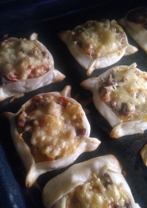 Una foto de Canastitas de bola de lomo y papa