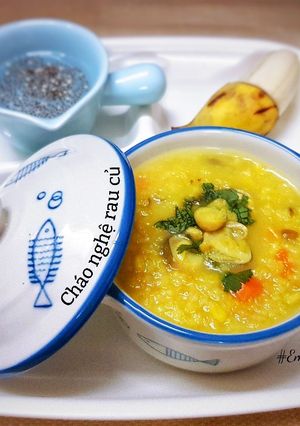 Hình của món Cháo nghệ rau củ (Emmy 10m+).