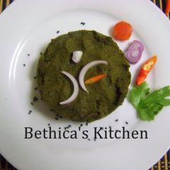 A picture of Dhonepata Bata (Coriander Leaves Chutney - Bengali Style.