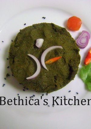 A picture of Dhonepata Bata (Coriander Leaves Chutney - Bengali Style.