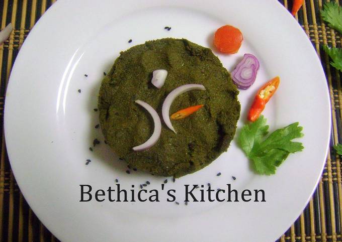 Dhonepata Bata (Coriander Leaves Chutney - Bengali Style