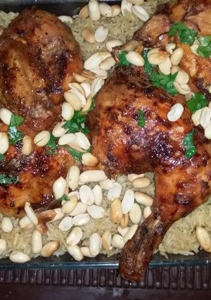 صورة لوصفة رز مبهر ودجاج مشوي