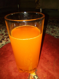 A picture of Carrot juice 😋😋.