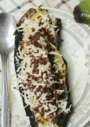 Foto resep Pisang Bakar Coklat Keju