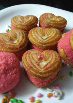 A picture of Stolen Hearts Strawberry Sandesh.