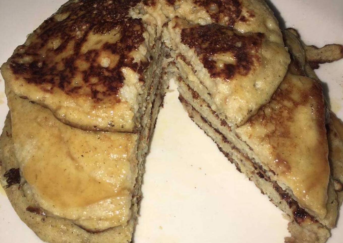 Pancakes 🥞de avena banana y linaza